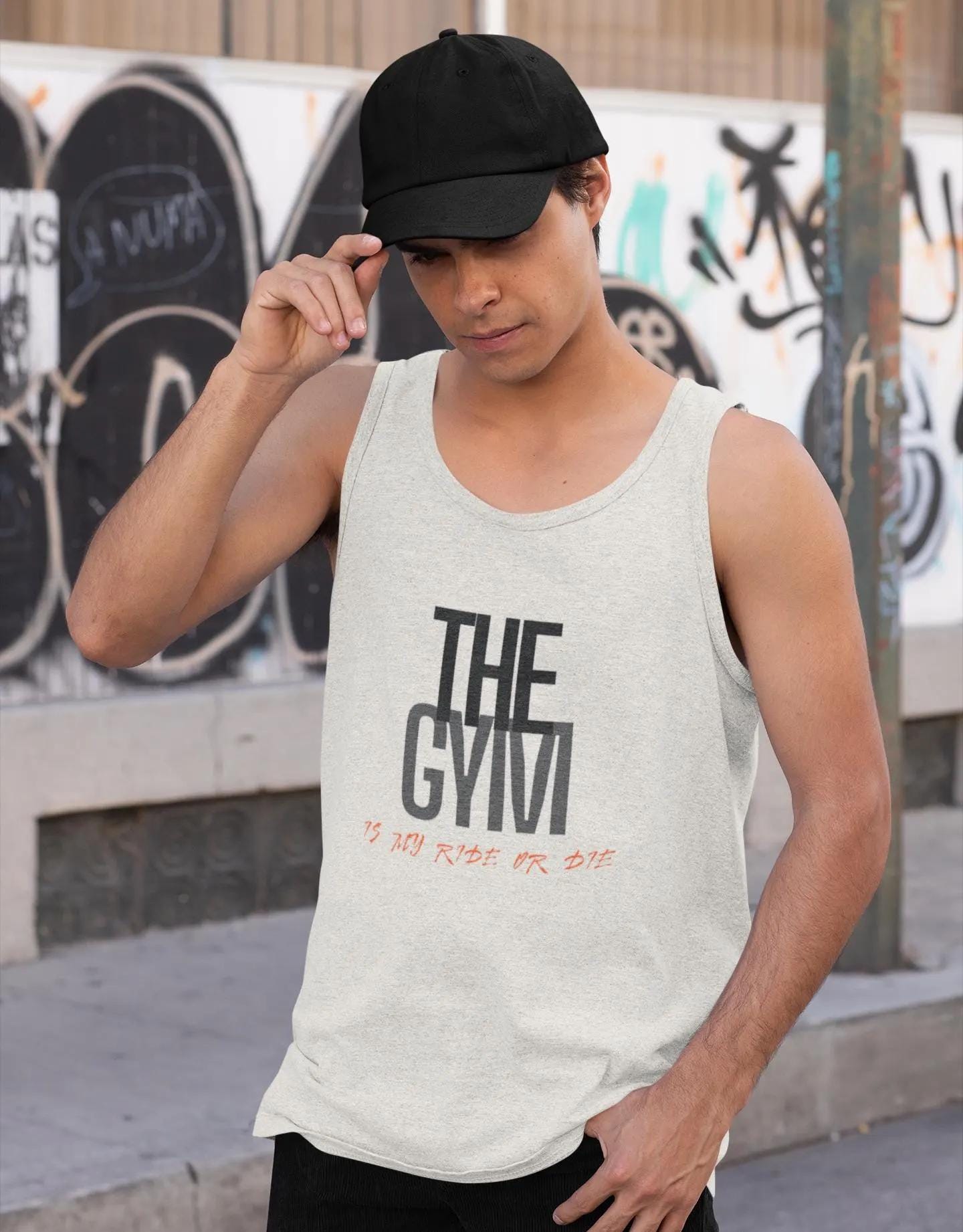 Men's Gym Tank Top Workout Sleeveless Shirt Fitness